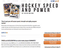 Tablet Screenshot of hockeyspeedandpower.com